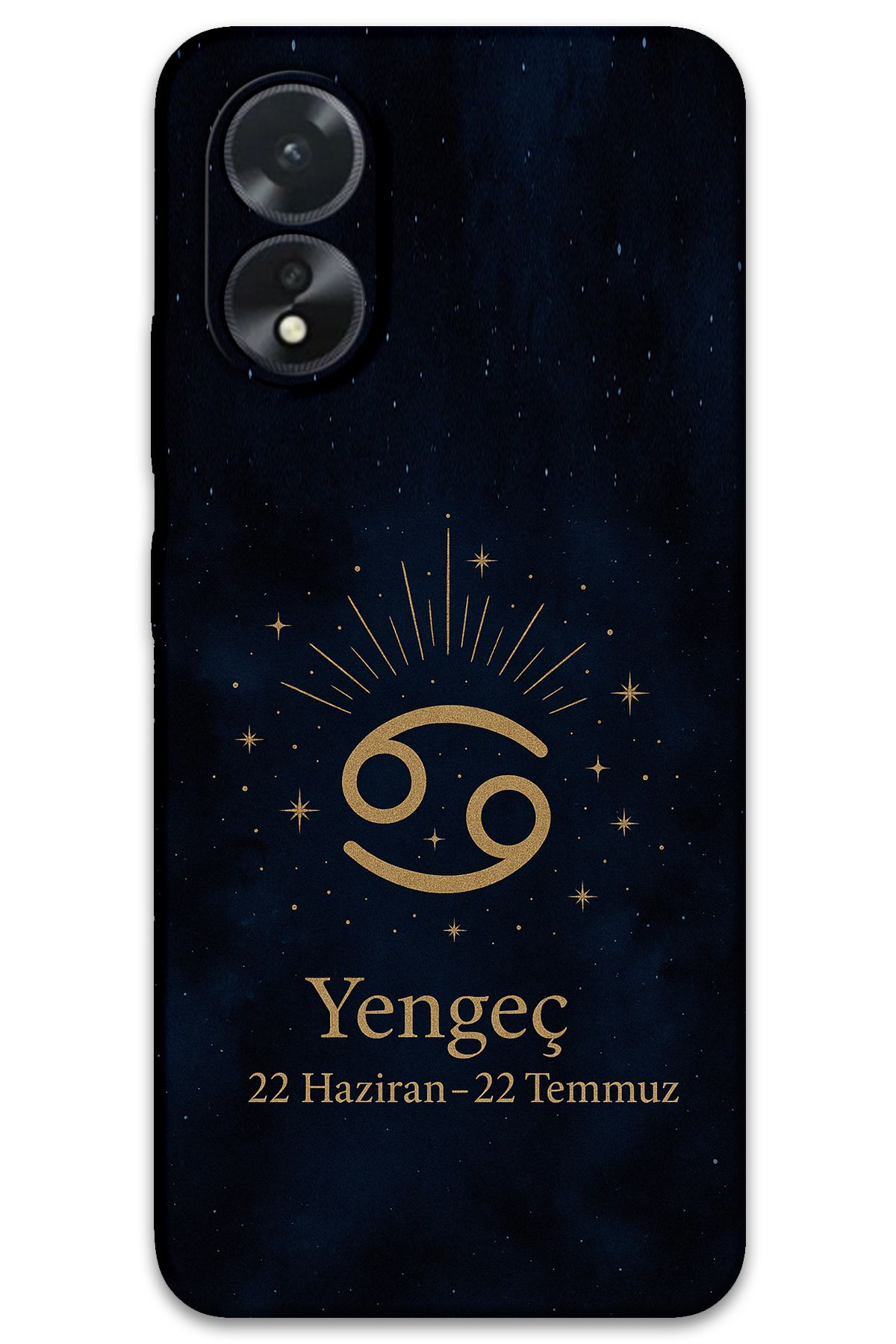 Gramaphone Oppo A38 Uyumlu Yengeç Burcu Desenli Telefon Kılıfı + Ekran Koruyucu - 5771