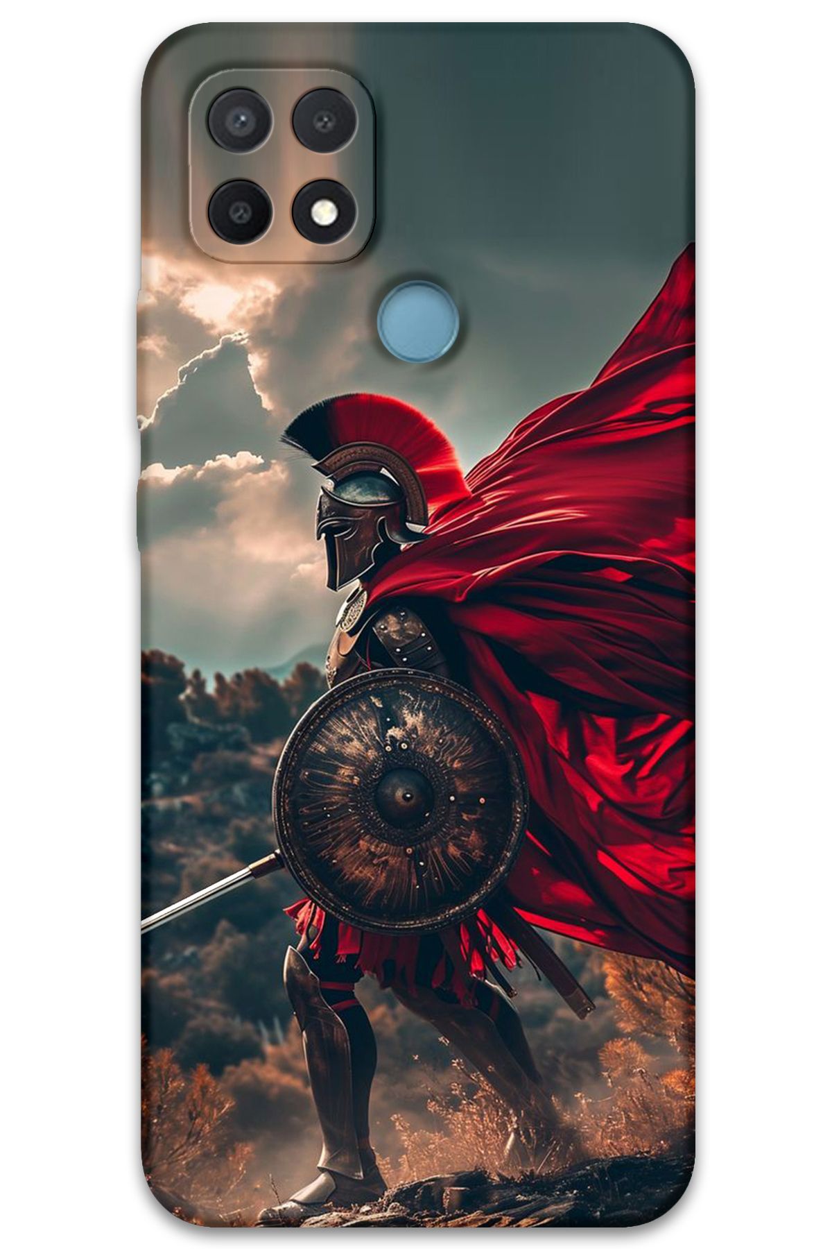 Gramaphone Oppo A15s Uyumlu Retro Desenli Telefon Kılıfı + Ekran Koruyucu - 5834