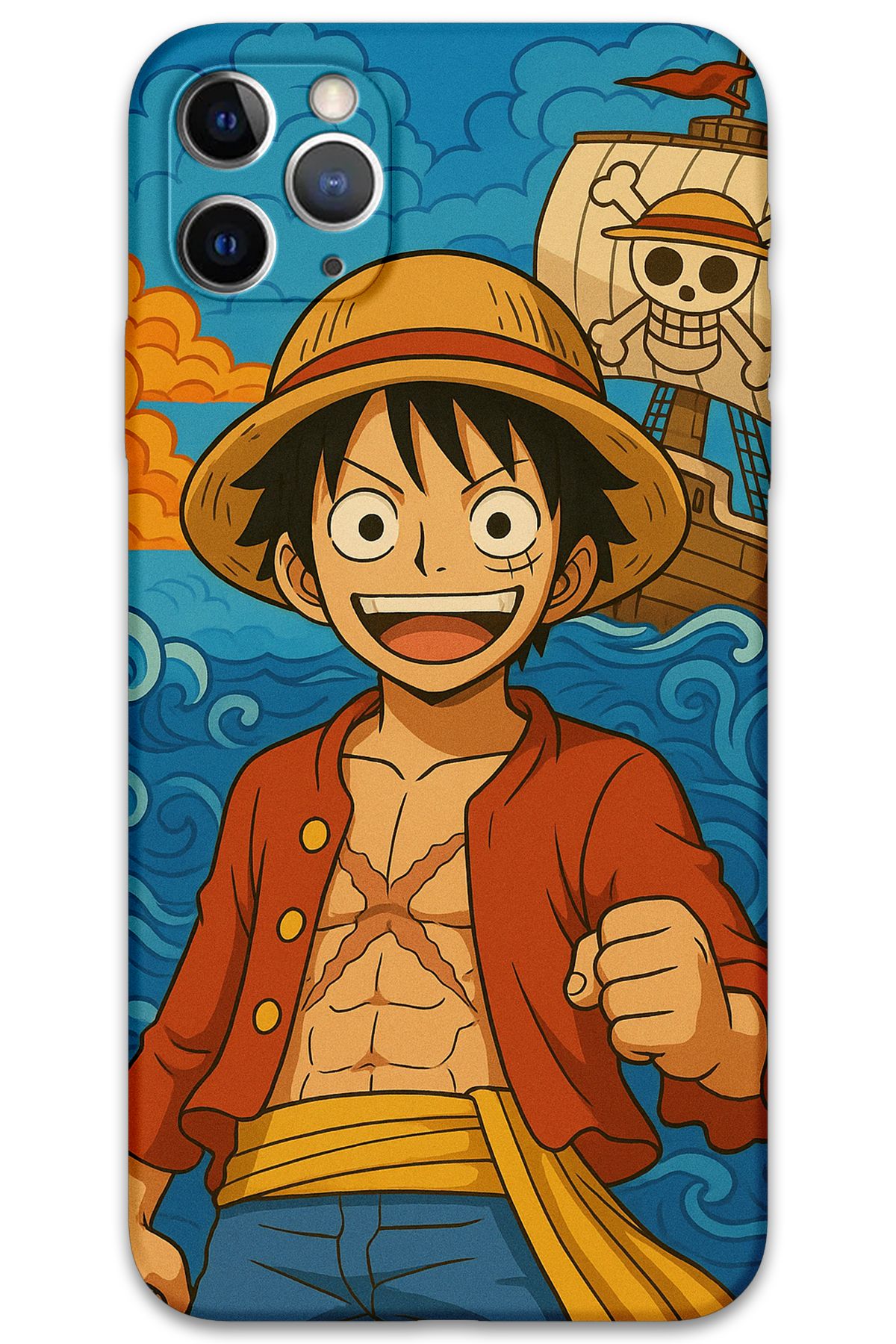 Gramaphone iPhone 11 Pro Max Uyumlu Anime Desenli Telefon Kılıfı + Ekran Koruyucu - 5753