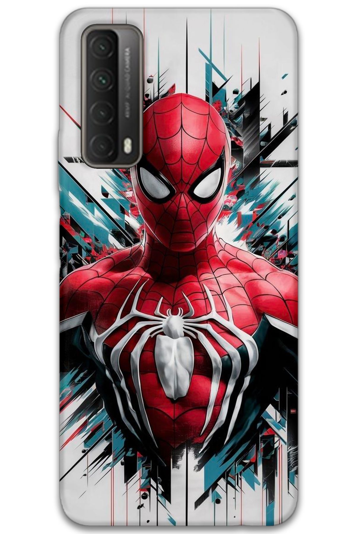 Gramaphone Huawei P Smart 2021 Uyumlu Spiderman Desenli Telefon Kılıfı + Ekran Koruyucu - 5831