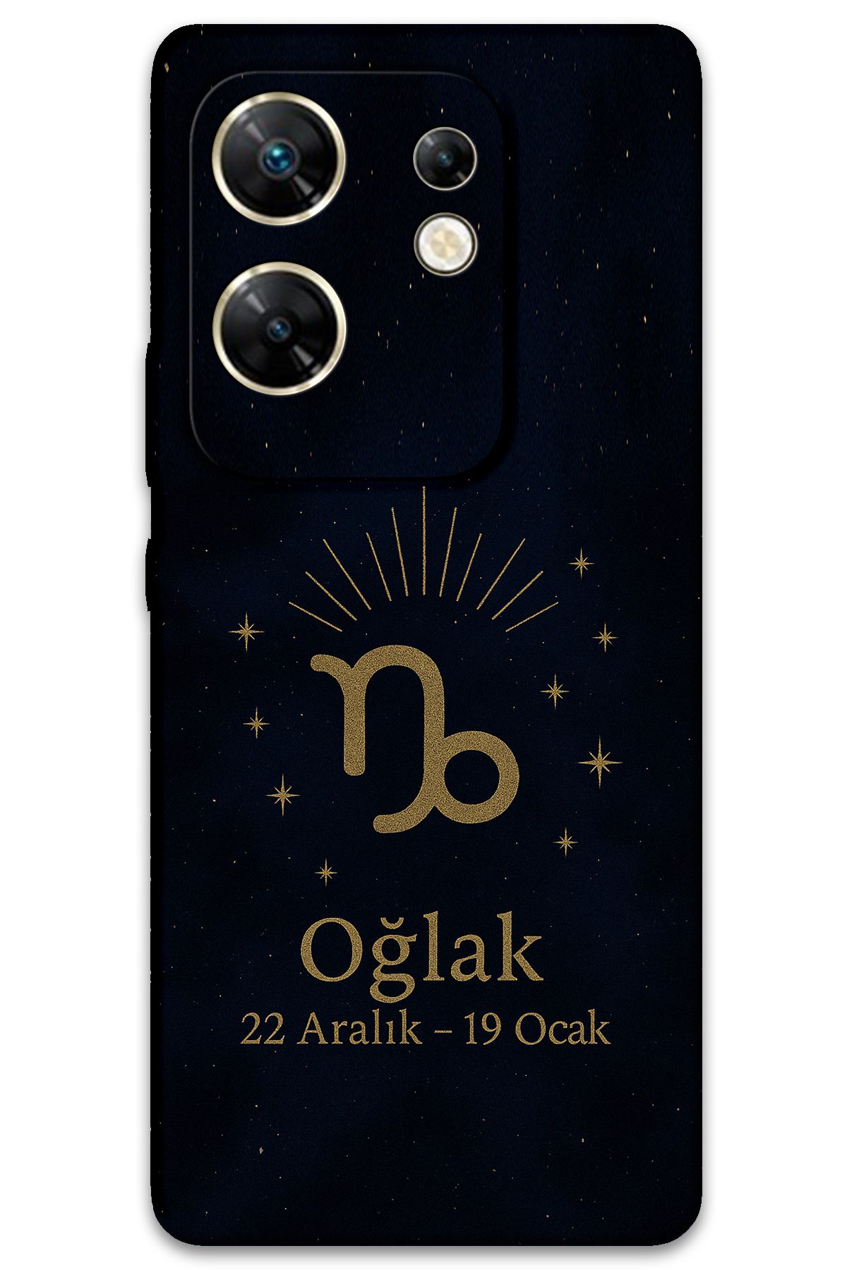 Gramaphone İnfinix Zero 30 4G Uyumlu Oğlak Burcu Desenli Telefon Kılıfı - 5777