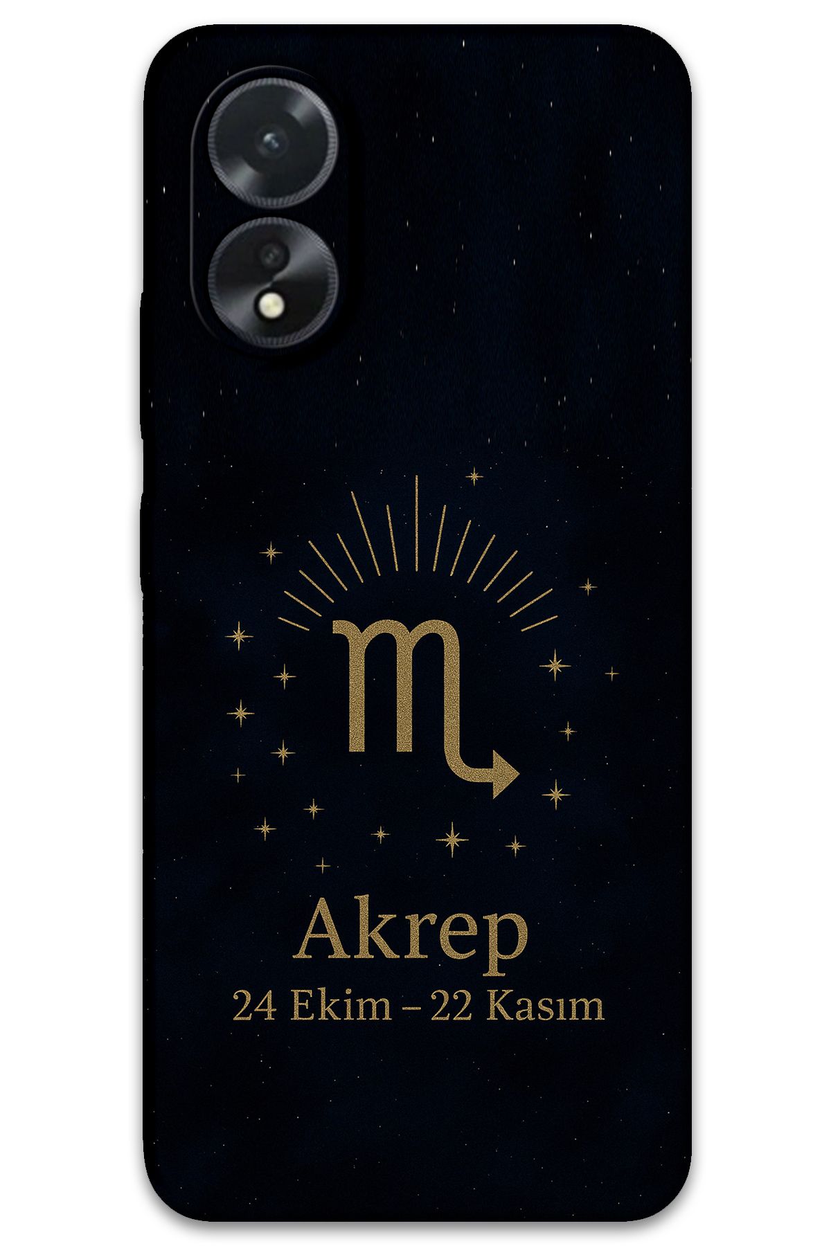 Gramaphone Oppo A38 Uyumlu Akrep Burcu Desenli Telefon Kılıfı + Ekran Koruyucu - 5775
