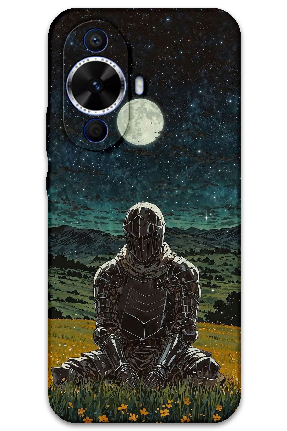 Gramaphone Huawei Nova 12s Uyumlu Retro Desenli Telefon Kılıfı + Ekran Koruyucu - 5844