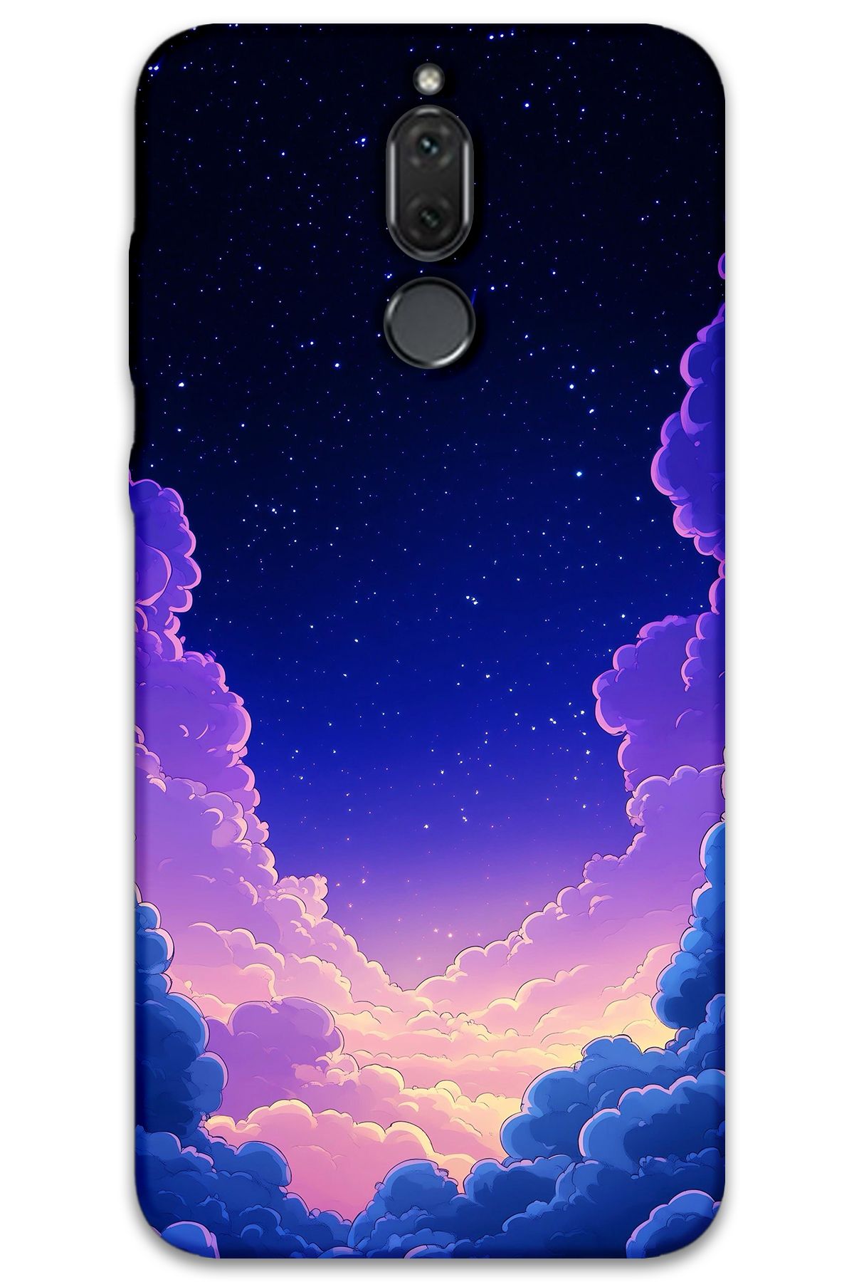 Gramaphone Huawei Mate 10 Lite Uyumlu Uzay Desenli Telefon Kılıfı + Ekran Koruyucu - 5867