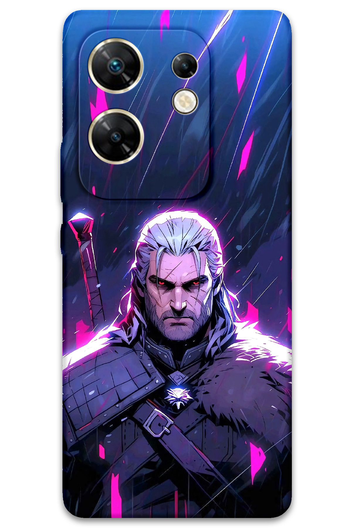 Gramaphone İnfinix Zero 30 4G Uyumlu Geralt Desenli Telefon Kılıfı - 5826