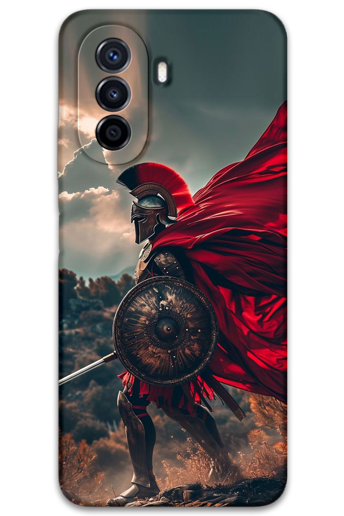 Gramaphone Huawei Nova Y70 Uyumlu Retro Desenli Telefon Kılıfı + Ekran Koruyucu - 5834