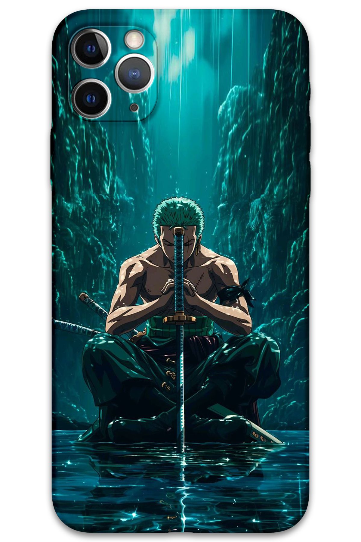 Gramaphone iPhone 11 Pro Uyumlu Anime Desenli Telefon Kılıfı + Ekran Koruyucu - 5757