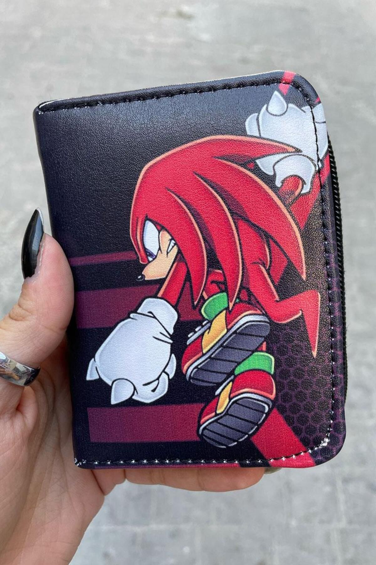 Karakedi Sonic Redline Kırmızı Siyah Kısa Cüzdan