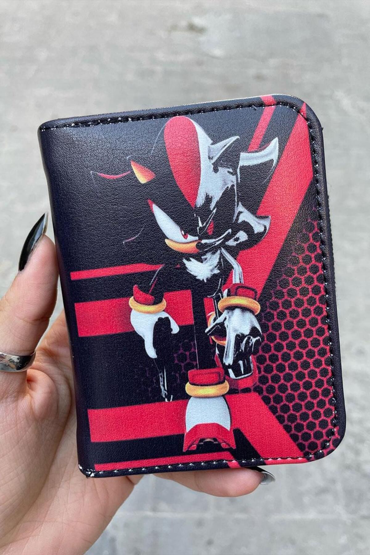 Karakedi Sonic Shadow Siyah Kısa Cüzdan