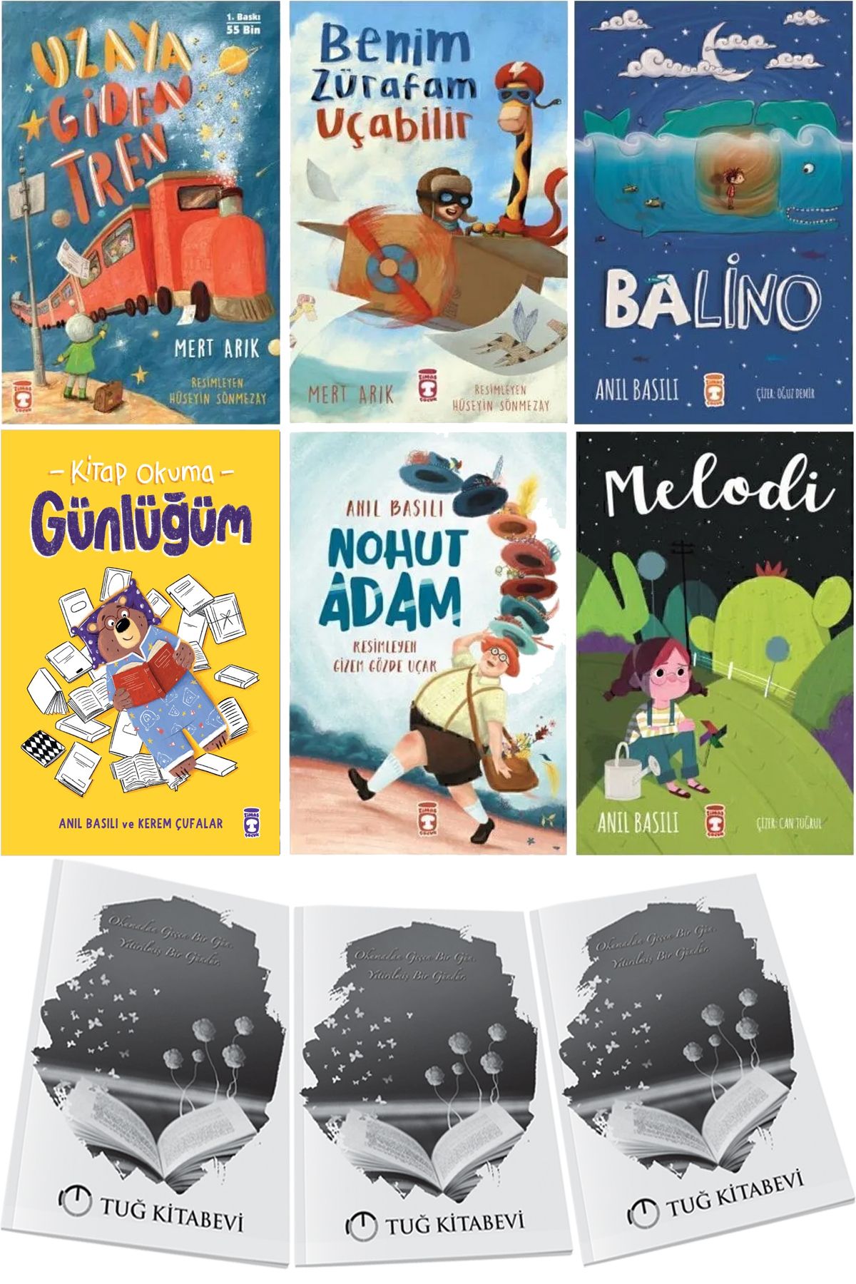 Timaş Çocuk Uzaya Giden Tren-Benim Zürafam Uçabilir-Balino-Kitap Okuma Günlüğüm-Nohut Adam-Melodi
