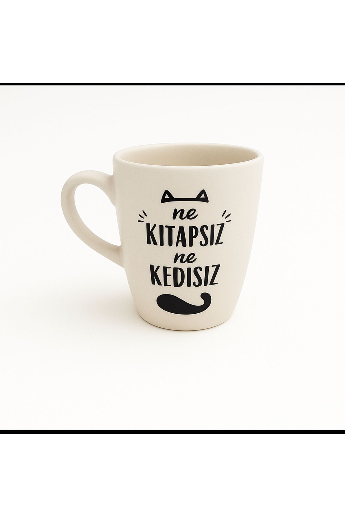 facnspt “Ne Kitapsız Ne Kedisiz” Espirili Seramik Kupa