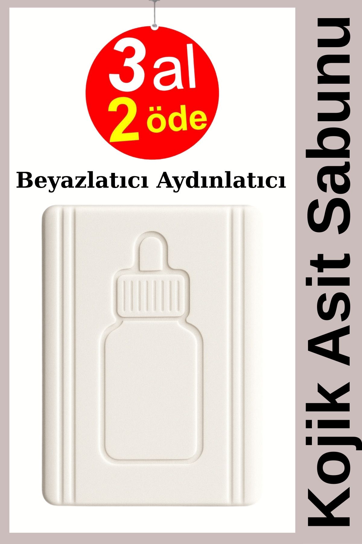 EpiRelax Pirinç Sütü Kojik Asit Sabunu - Beyazlatıcı Aydınlatıcı Leke Karşıtı Temizleme Barı Doğal Kojik