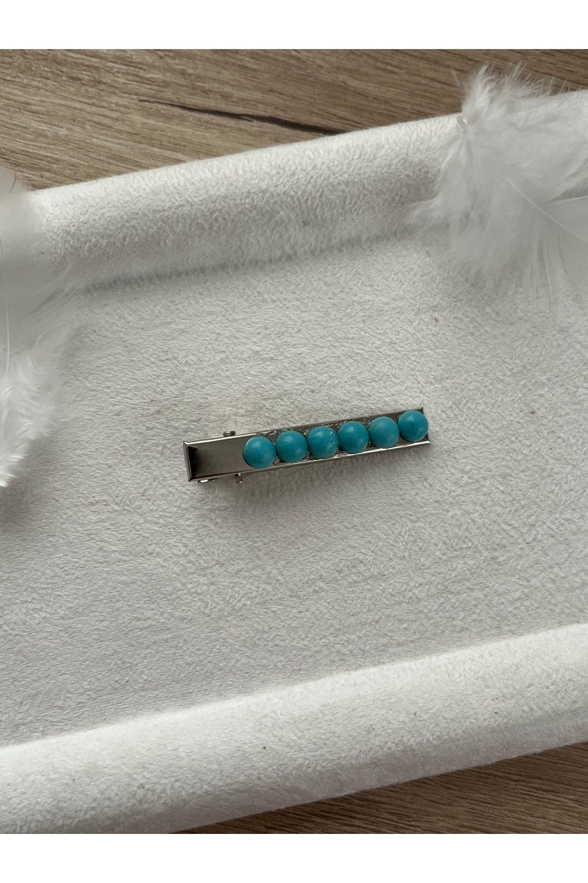 Pel Design Turkuaz Firuze Taşlı Toka
