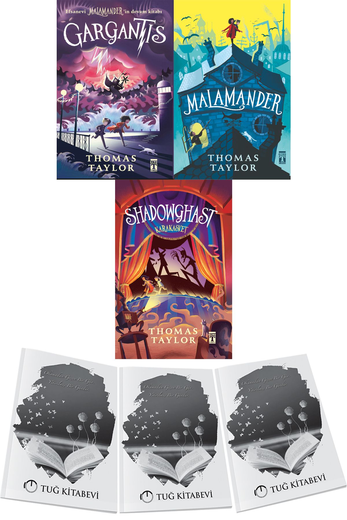Genç Timaş Gargantis-Malamander-Shadowghast - Karakasvet 3lü Set Thomas Taylor + Hediyeli