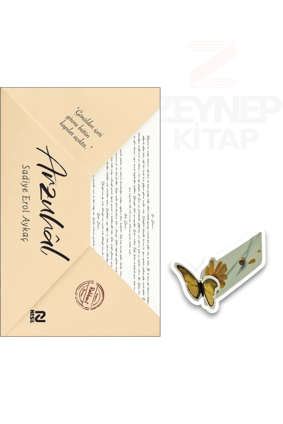 Nesil Yayınları Arzuhal - Sadiye Erol Aykaç (Özel Tasarım Hareketli Kelebek Ayraç Hediye)