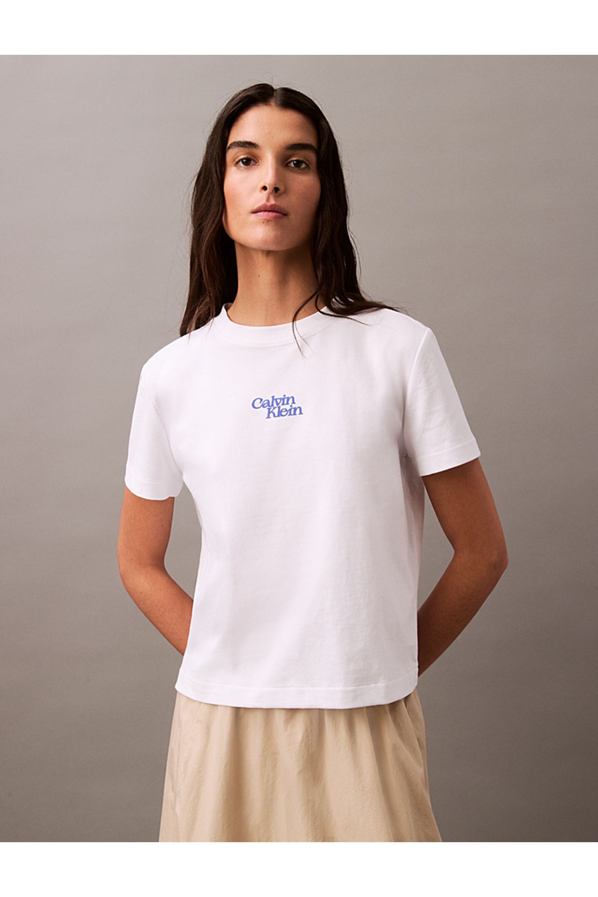 Calvin Klein Flock Logo T-Shirt