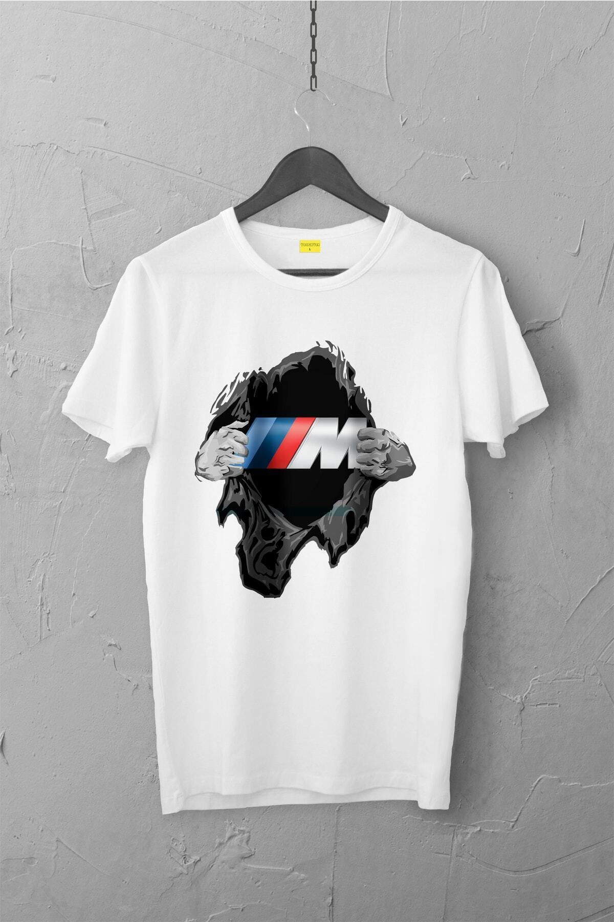 Pisa Art Bmw M Tasarımlı Tshirt , Unisex Premium, Çatlama Solma Yapmaz / Otomobil