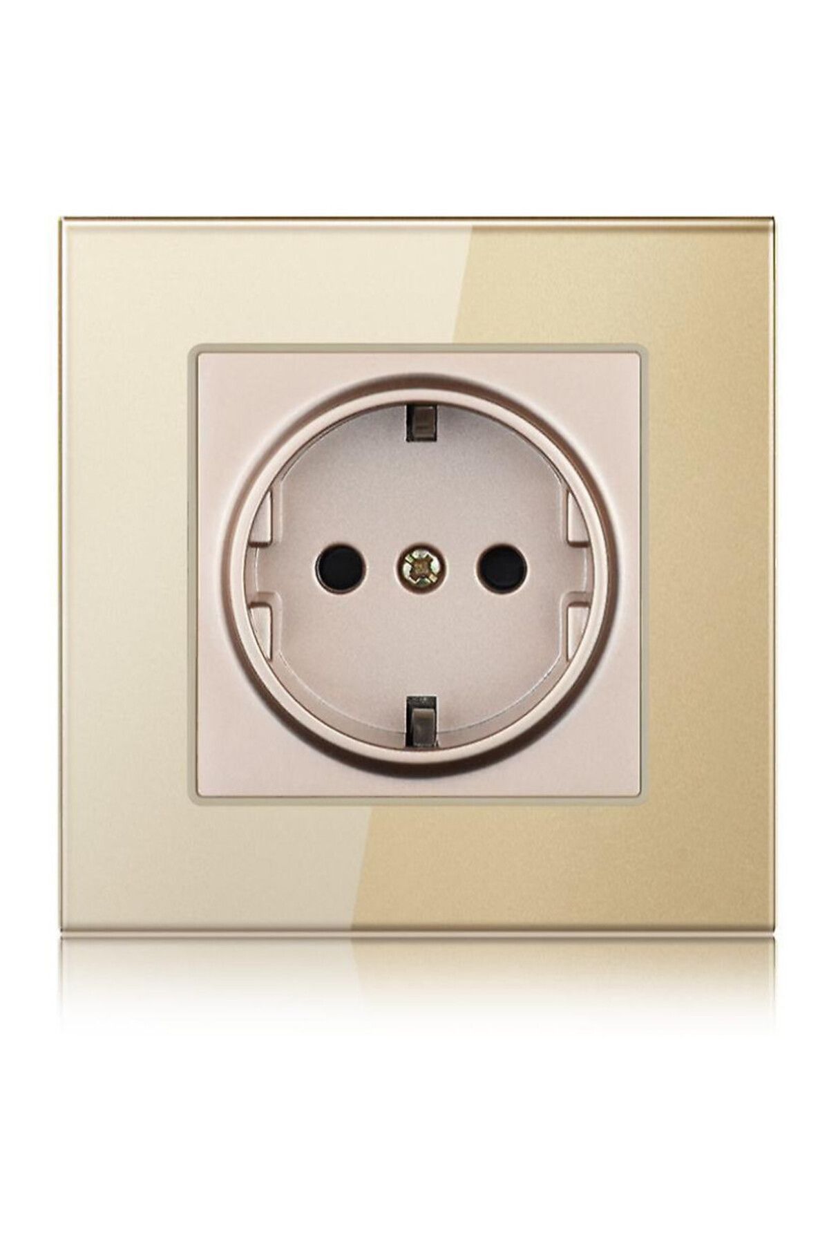 iUni-Socket with tempered glass frame iUni WS1, 16A, Gold 3