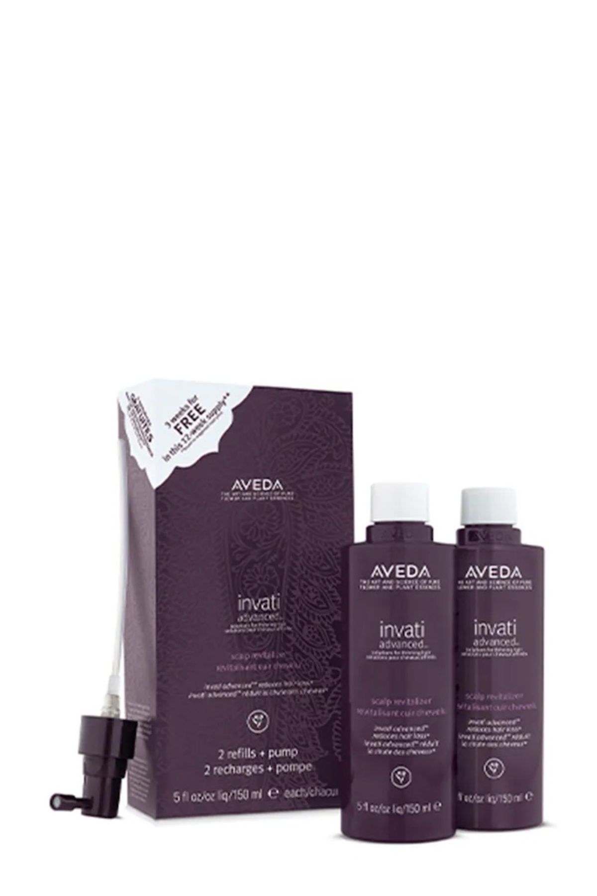 Aveda Invati Advanced Scalp Revitalizer Dökülme Önleyici Durulanmayan Saç Serumu (2x150 ml)