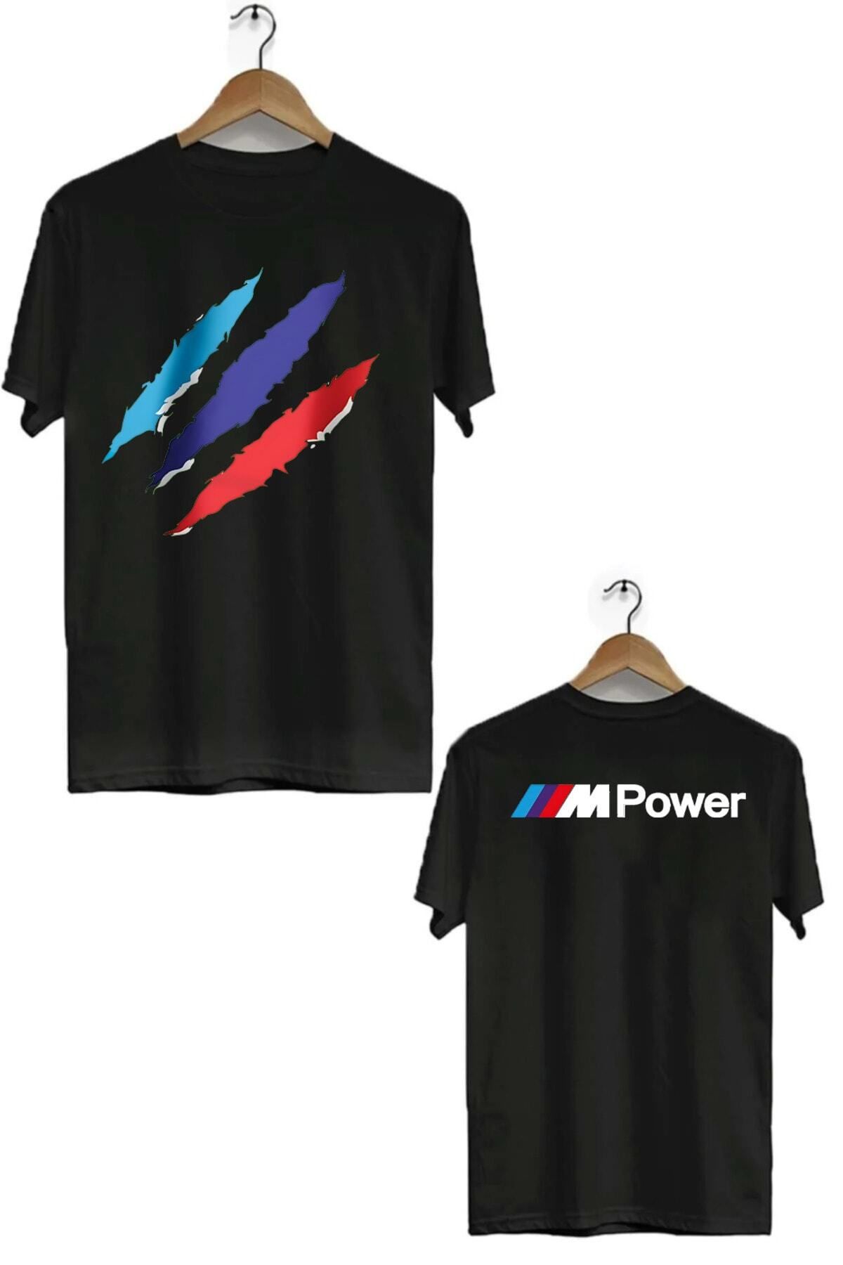 Pisa Art BMW M POWER SIRT DETAYLI ÖZEL TASARIM T-SHİRT