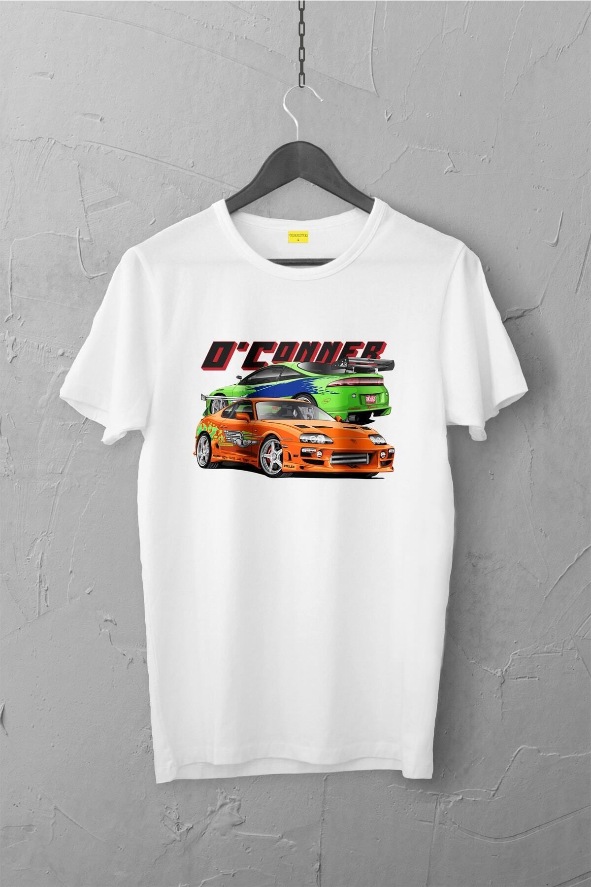 Pisa Art Toyota Supra Design Tshirt , Unisex Premium, Çatlama Solma Yapmaz / Otomobil