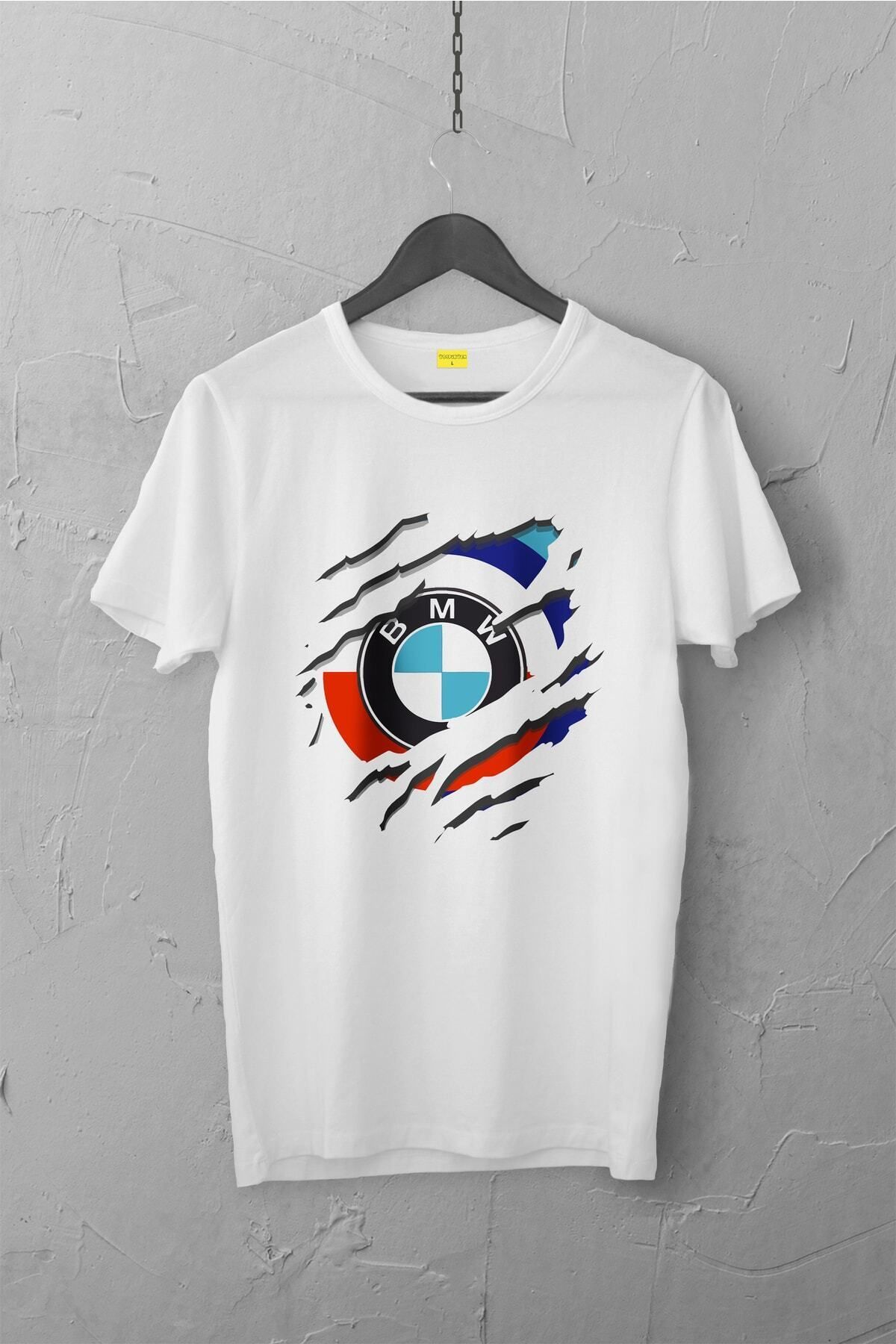 Pisa Art Bmw Amblem Tasarımlı Tshirt , Unisex Premium, Çatlama Solma Yapmaz / Otomobil