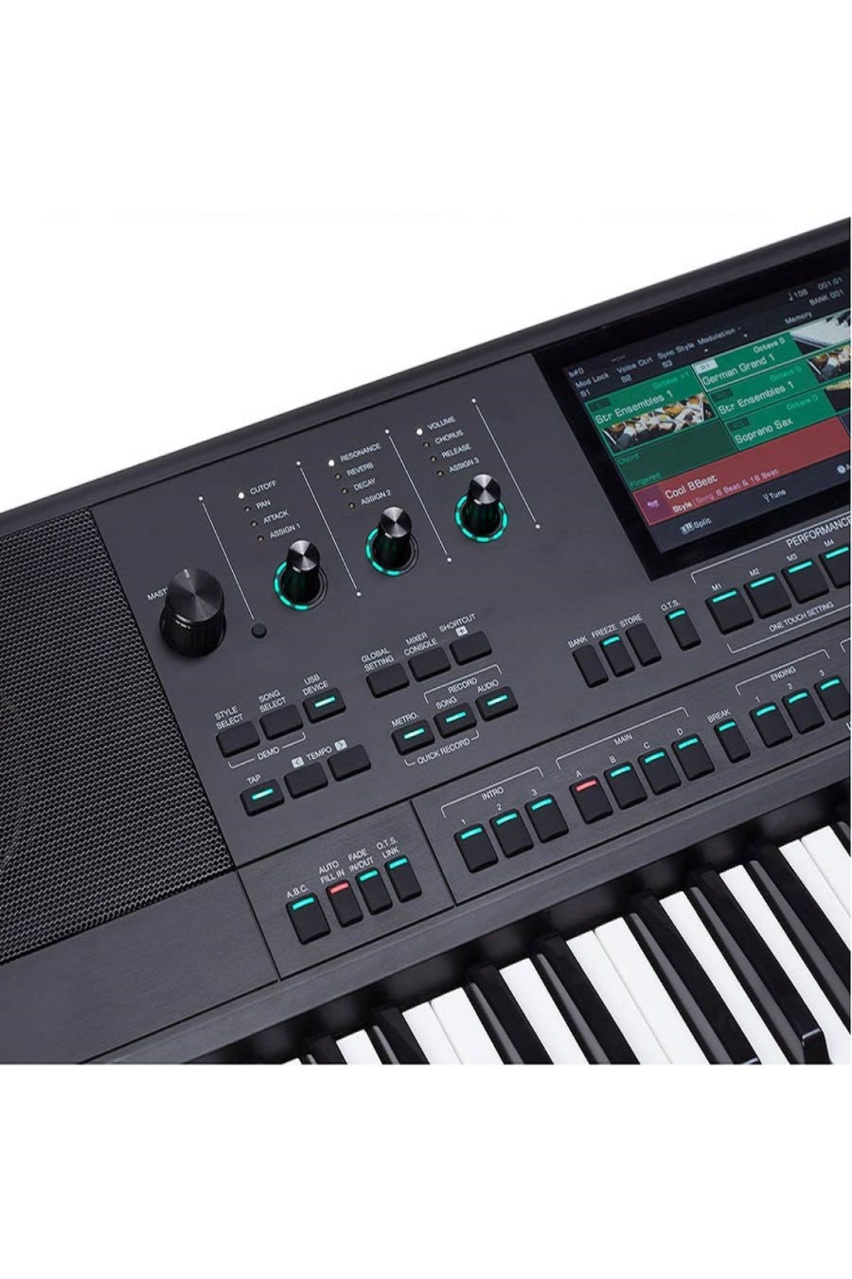 MEDELİ-Akx10 Digital Arranger, 61 Dynamic Keys, 7” Touch Screen, 768 Mb Sampler, 1100 Sounds, 280 Rhythms 4
