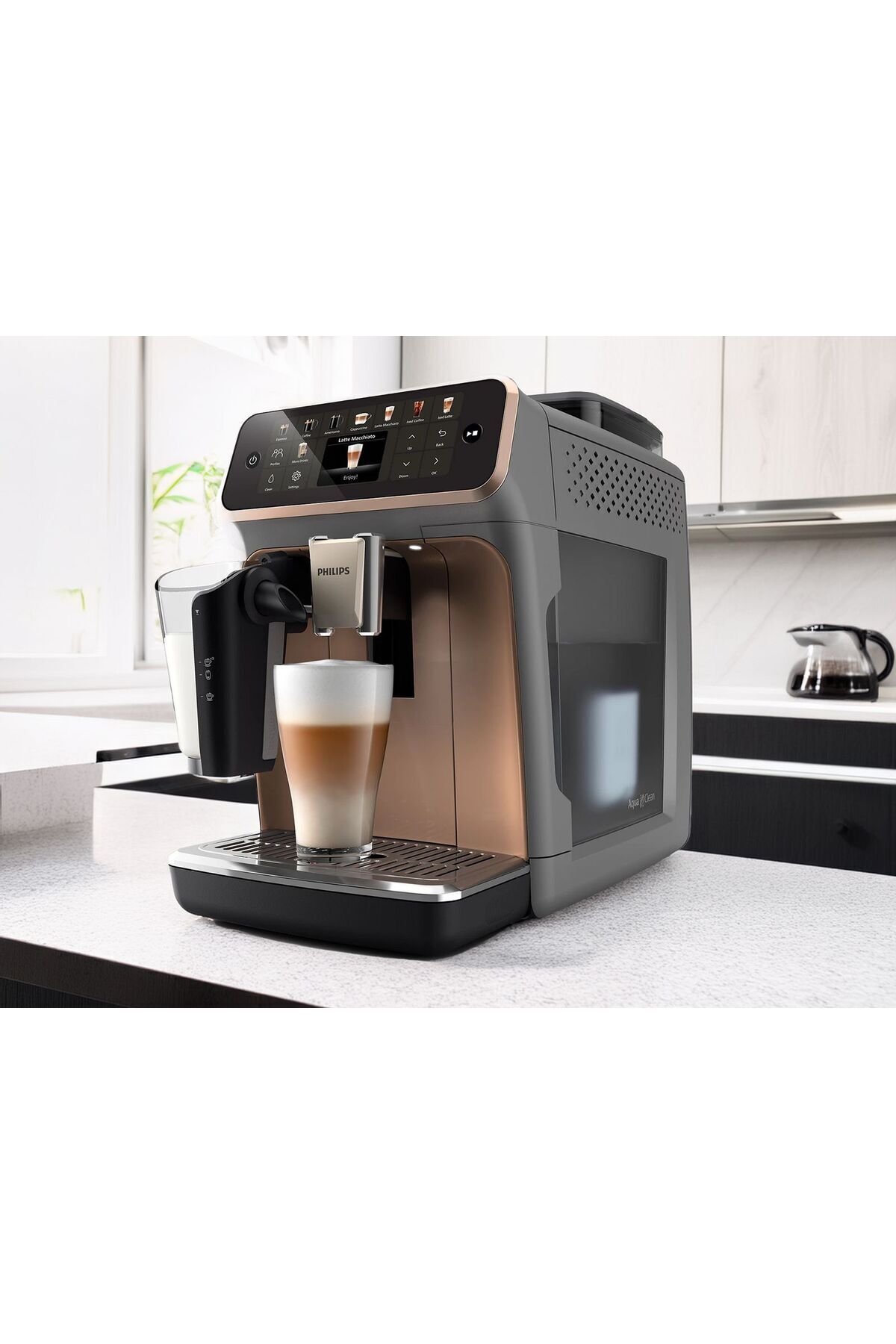 5500 Yeni Lattego 20 Içecek Ultra Premium Espresso Makinesi - Renkli Dokunmatik Ekran - Silentbrew