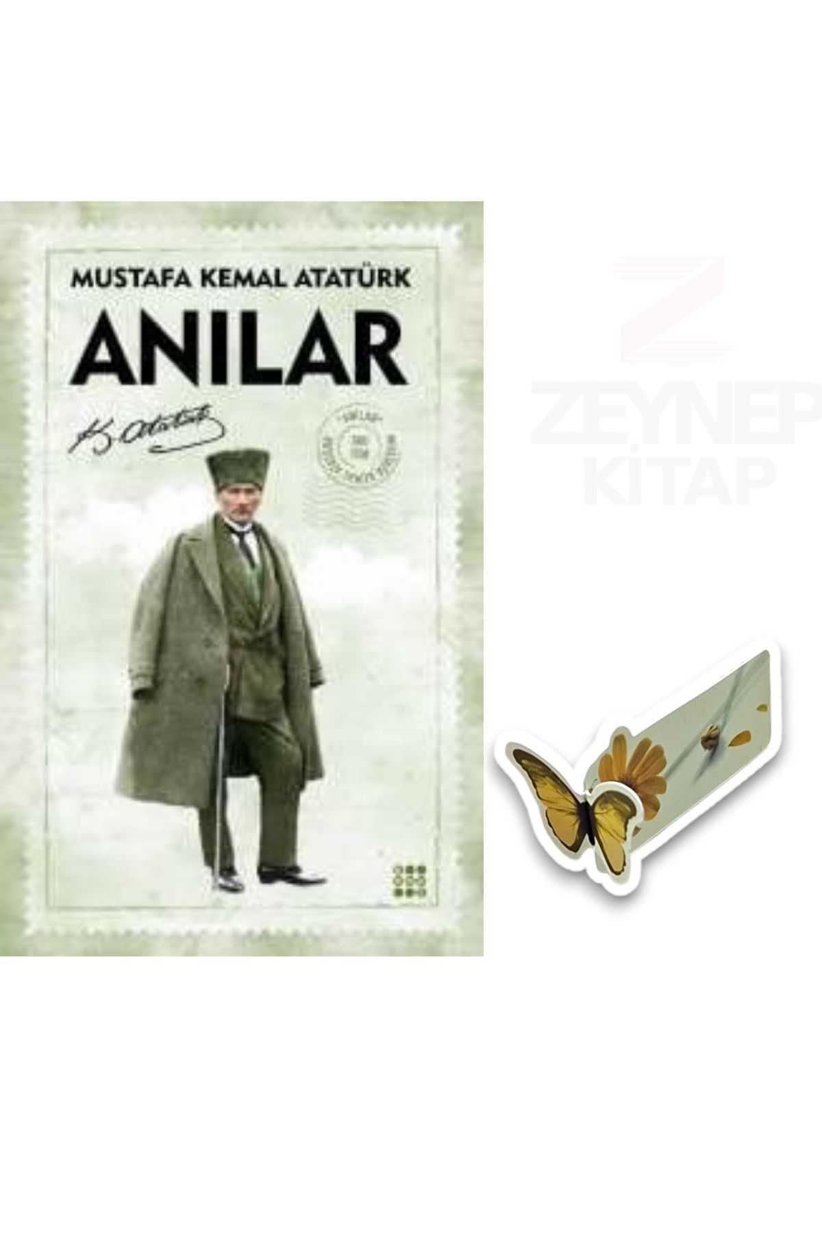 Dokuz Yayınları Mustafa Kemal Atatürk - Anılar (Özel Tasarım Hareketli Kelebek Ayraç Hediye)