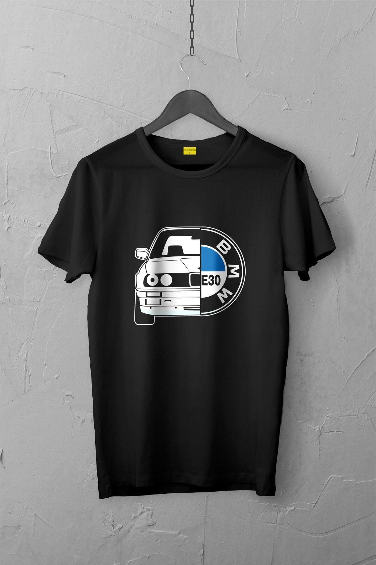 Pisa Art Bmw E30 Tasarımlı Tshirt , Unisex Premium, Çatlama Solma Yapmaz / Otomobil