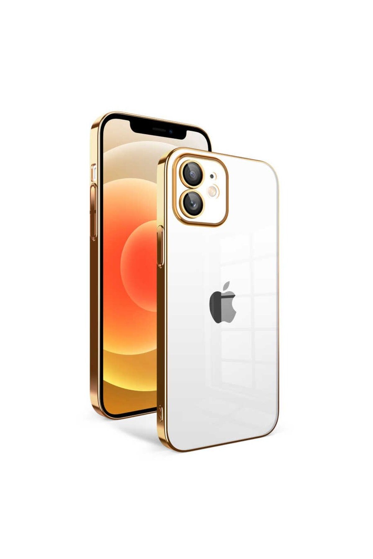 Cepustik Telefon Aksesuarları iPhone 12 Kılıf Garaj Kenarları Renkli Kamera Korumalı Kılıf