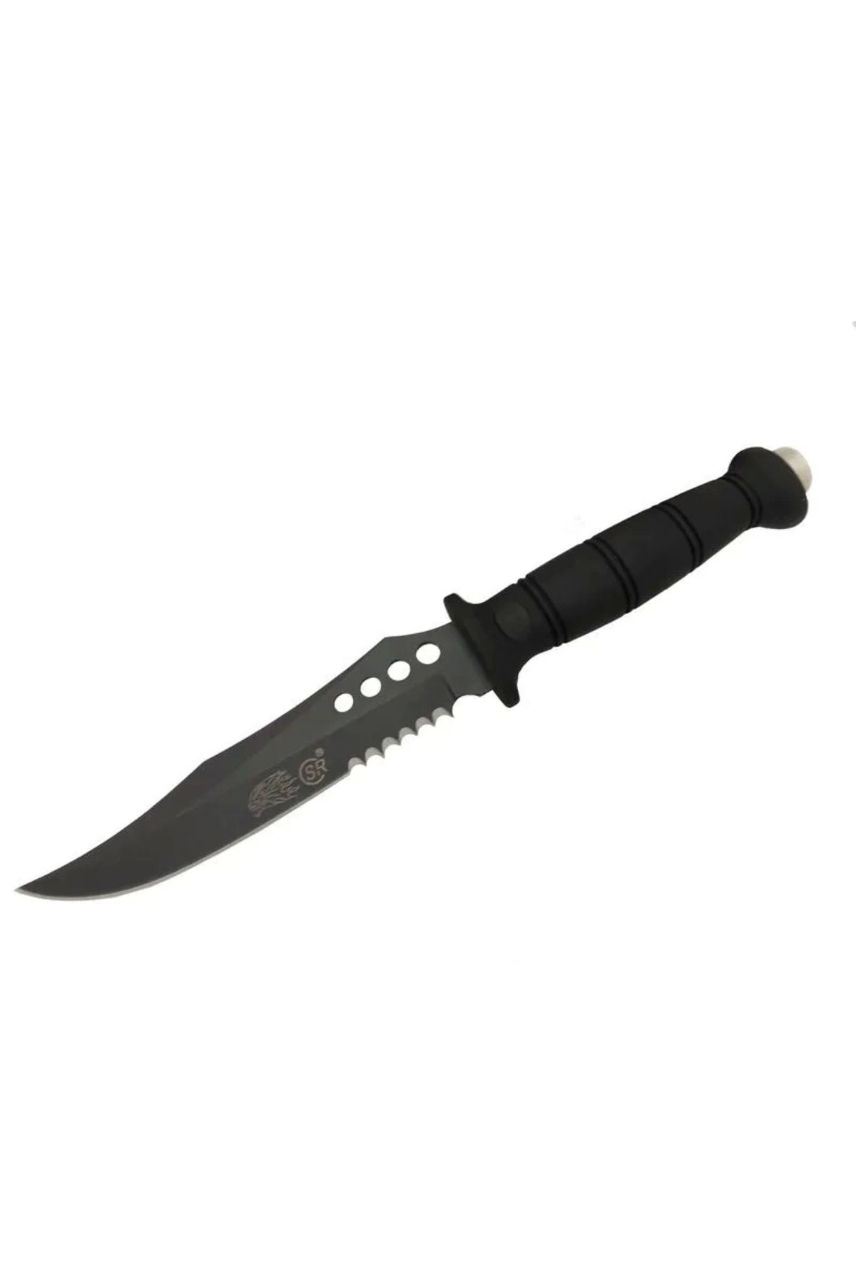 STOREMAX Sr S008b Lejyoner Tırtıklı Outdoor Bıçağı 29 Cm - Kauçuk Sap, Perçinli