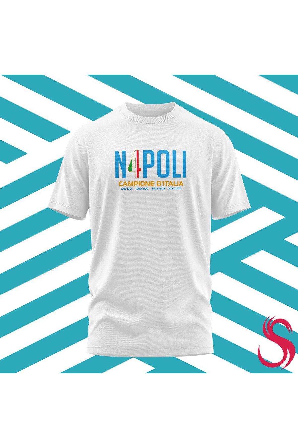 Scudetto T-Shirt N4poli Şampiyonluk Tişörtü Unisex Tişört
