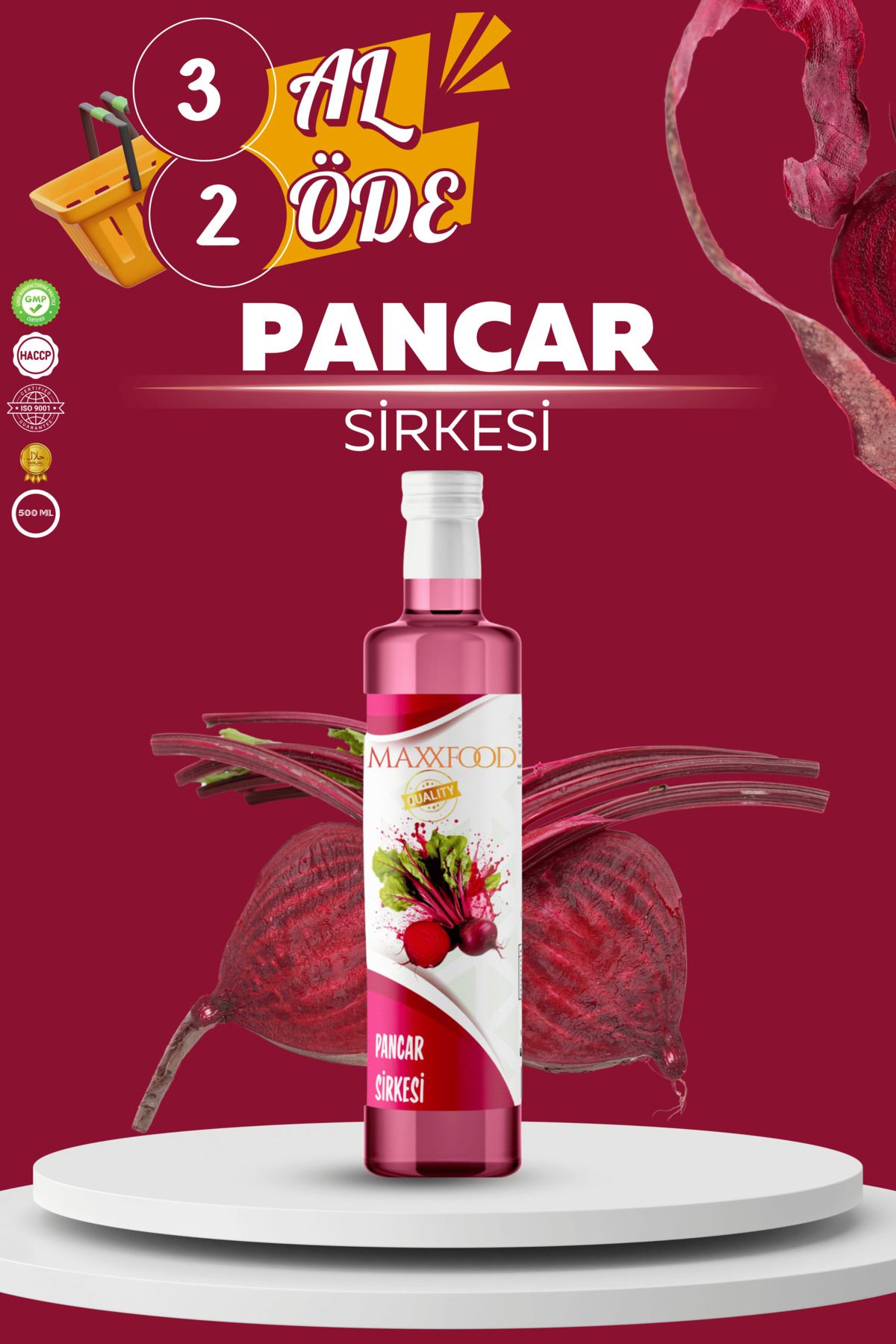 PANCAR SİRKESİ (Beetroot vinegar) 500Ml