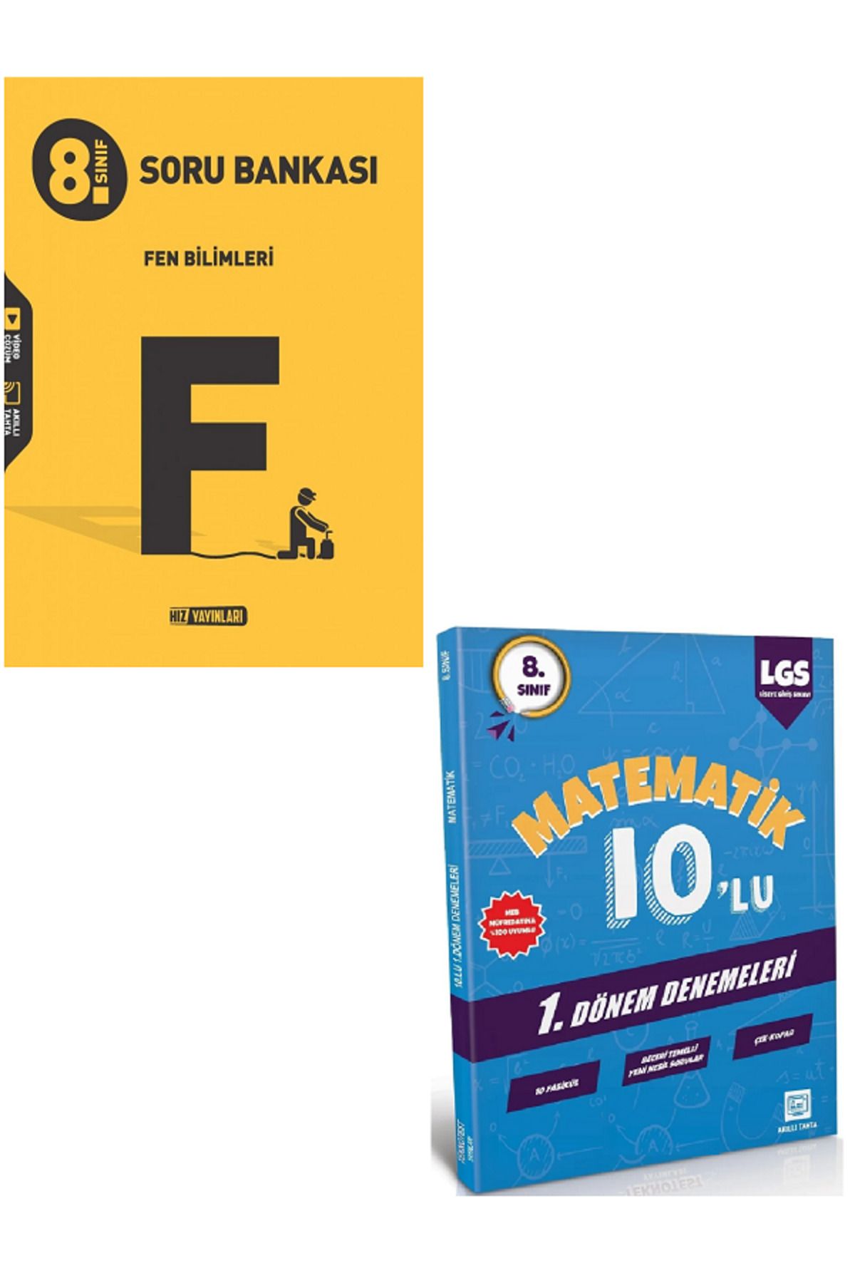 Efsane Yayınları 8.Sınıf Hız Fen Bilimleri Soru Bankası / 10'Lu Matematik Deneme HEDİYE - 2 KİTAP SET
