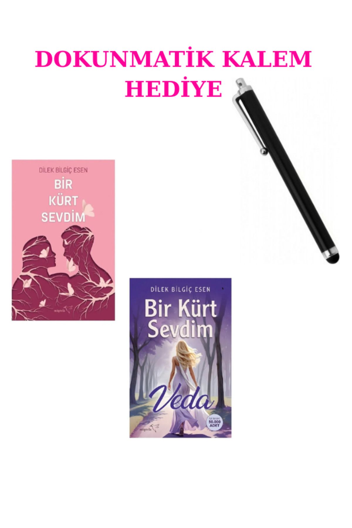FOM Kitap Bir Kürt Sevdim 2 KİTAP SET + DOKUNMATİK KALEM HEDİYE
