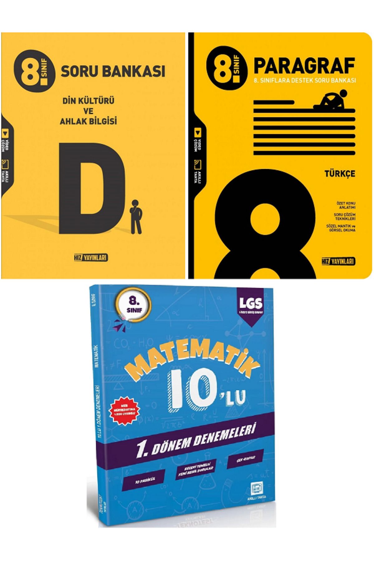 Efsane Yayınları 8.Sınıf Hız Din Kültürü ve Ahlak + Paragraf Soru Bankası / 10'Lu Matematik Deneme HEDİYE - 3 KİTAP