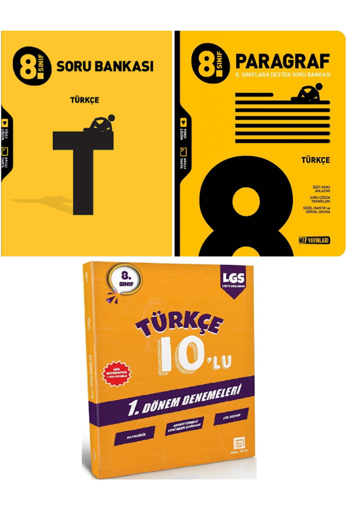 Efsane Yayınları 8.Sınıf Hız TÜRKÇE + PARAGRAF Soru Bankası / 10'Lu Türkçe Deneme HEDİYE - 3 KİTAP
