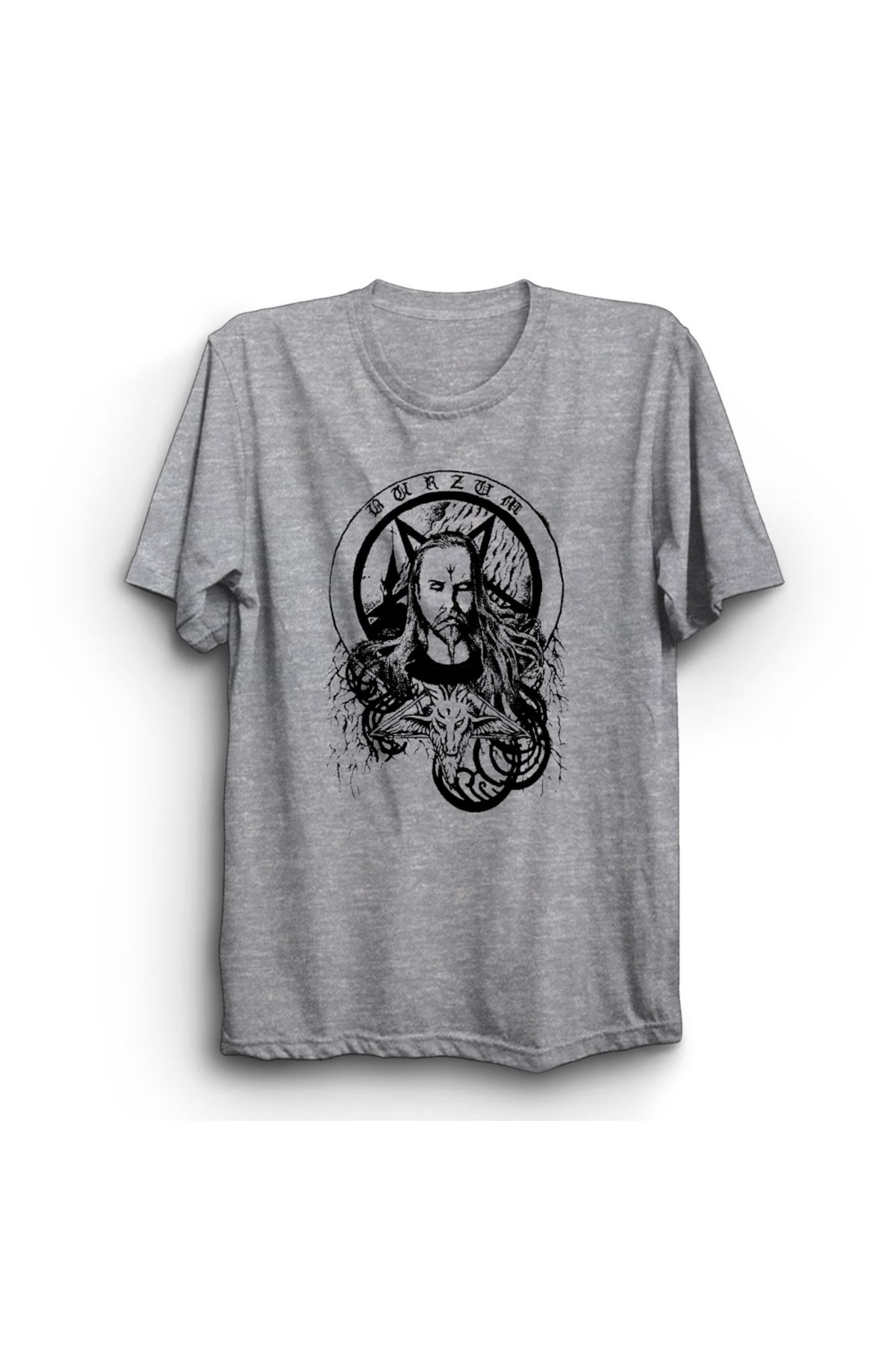 The Fame Burzum, Samoth, Rock Metal Müzik Grubu Baskılı, Unisex, %100 Pamuk Tişört