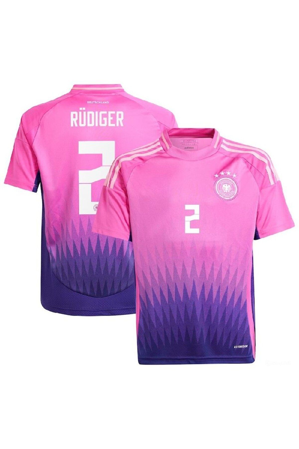 Alaturka Mix Almanya Milli Takım 24/25 Yeni Sezon Antonio Rüdiger Futbol Forması Pembe