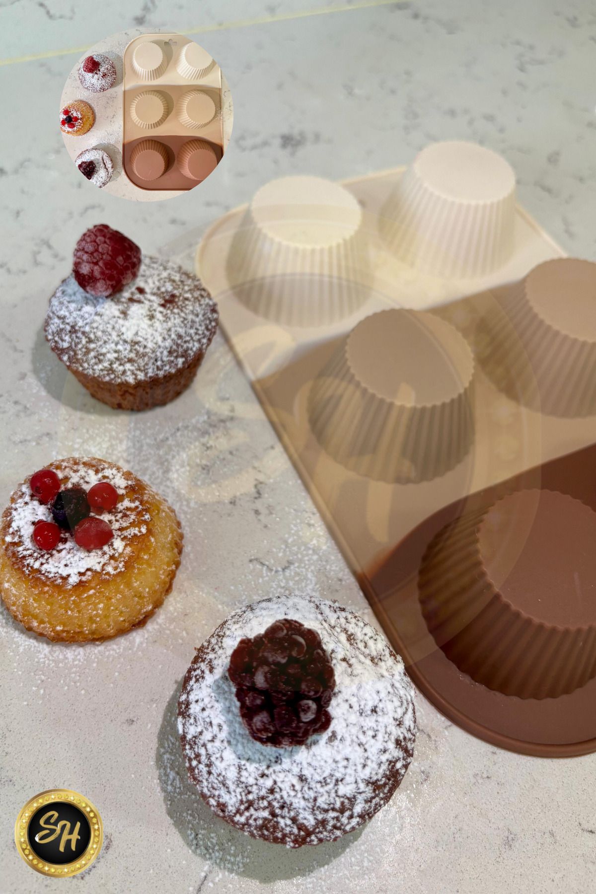 Snow Homs 6 Lı Lüks Muffin Silikon Kek Kalıbı