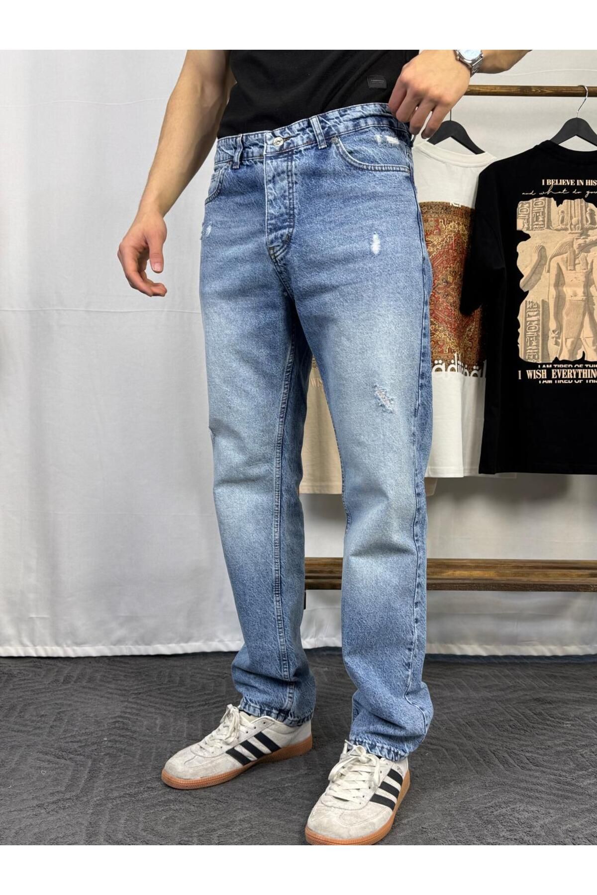 BRAVALDE Açık Tırnaklı Baggy Kot Pantolon BRV333
