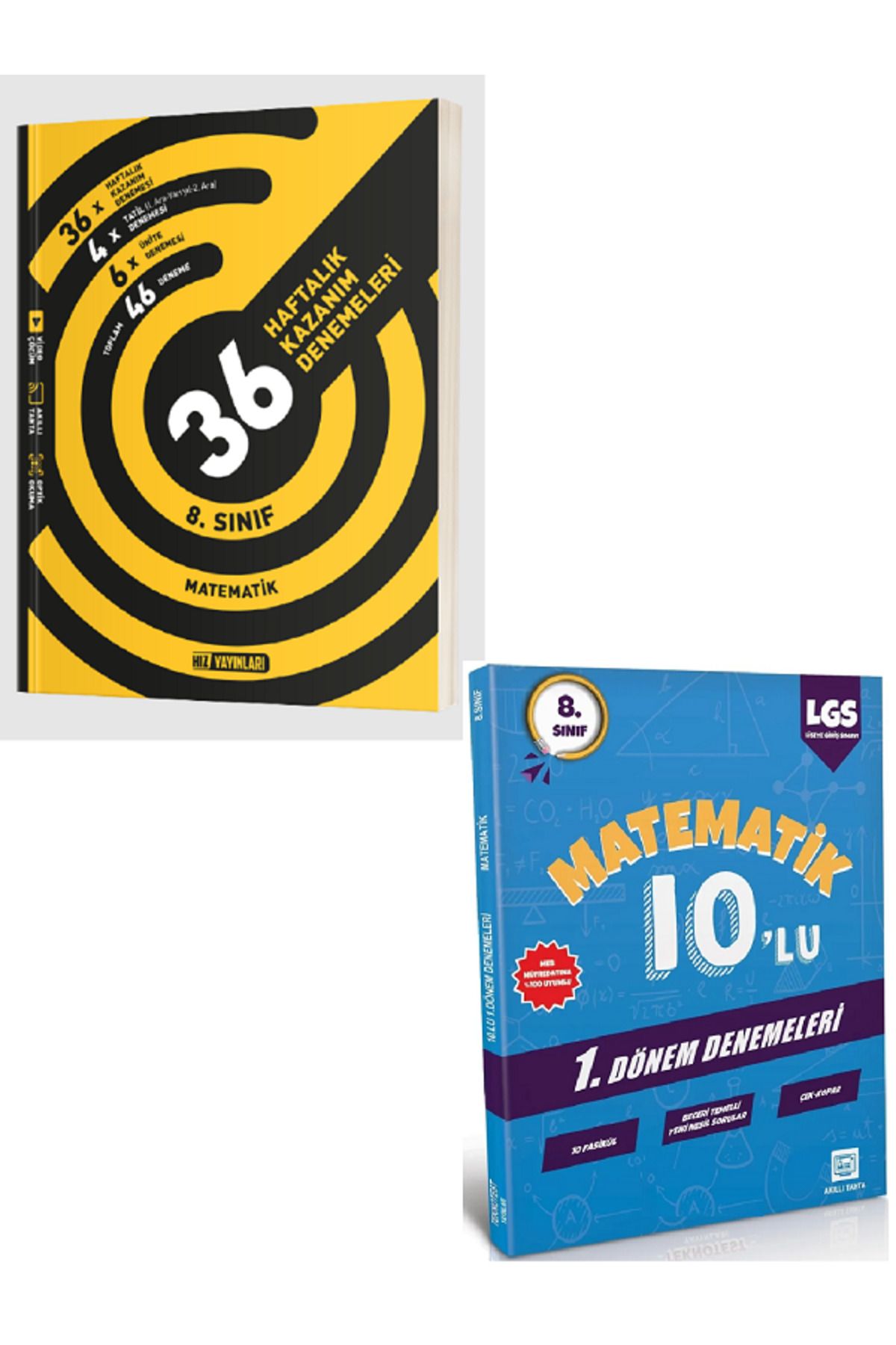 Efsane Yayınları 8.Sınıf Hız Matematik 36 Haftalık Kazanım Denemeleri / 10'Lu Matematik Deneme HEDİYE - 2 KİTAP