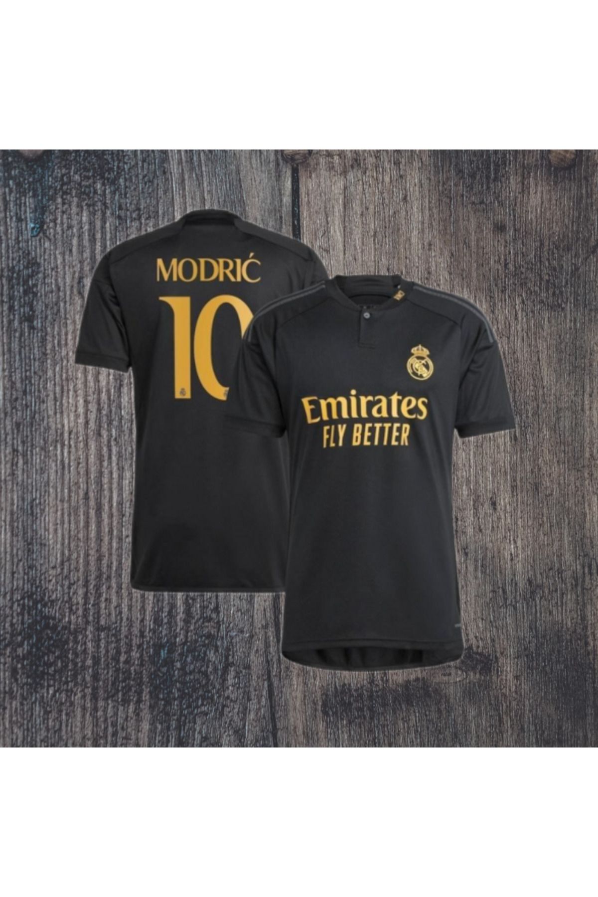 Alaturka Mix Yeni Sezon Luka MODRİC 10 Konsept Siyah Düğmeli Forması R./m.a.d.r.i.d