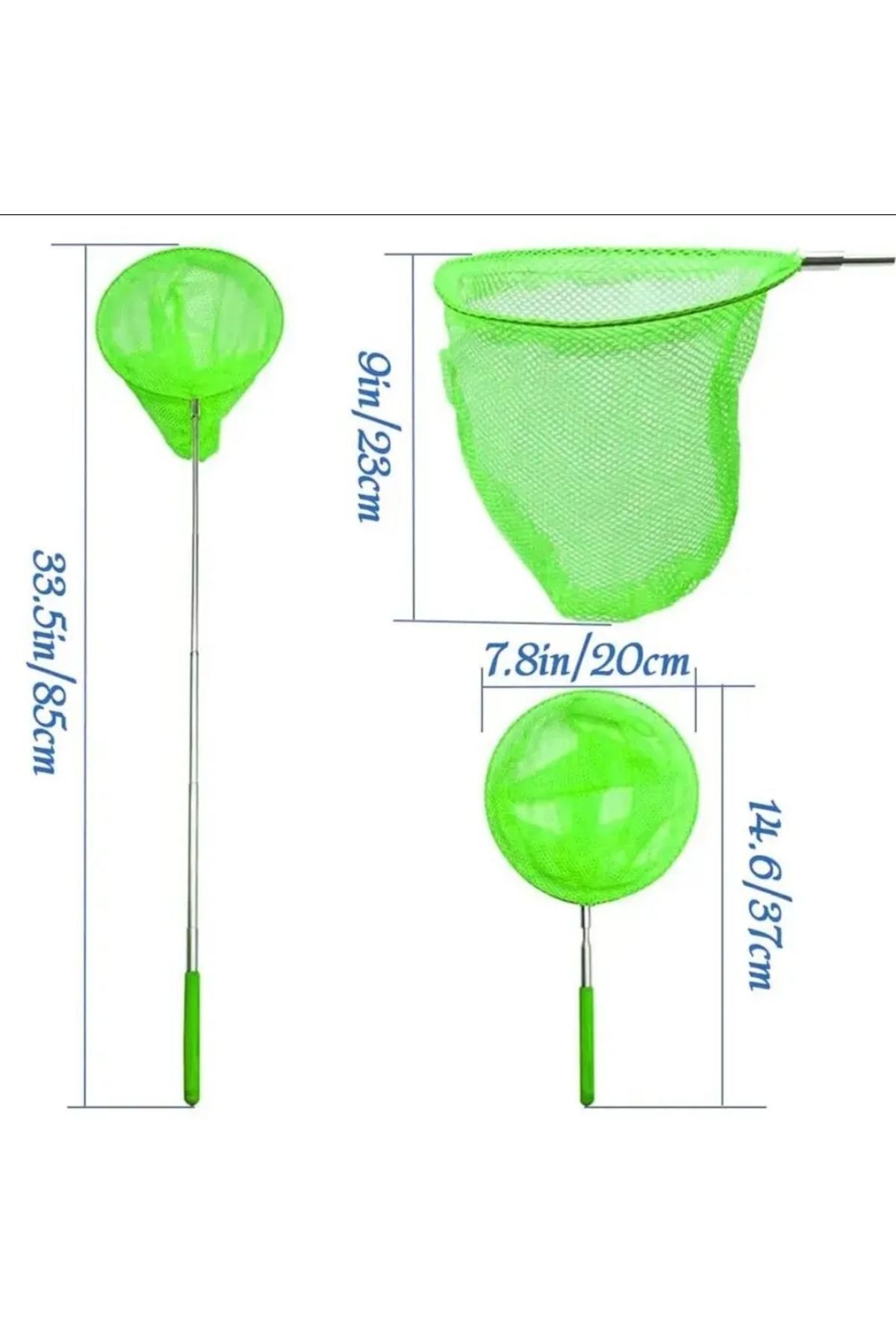 ABACA Akvaryum Balık Kepçesi Balık Kepçesi teleskopik yuvarlak