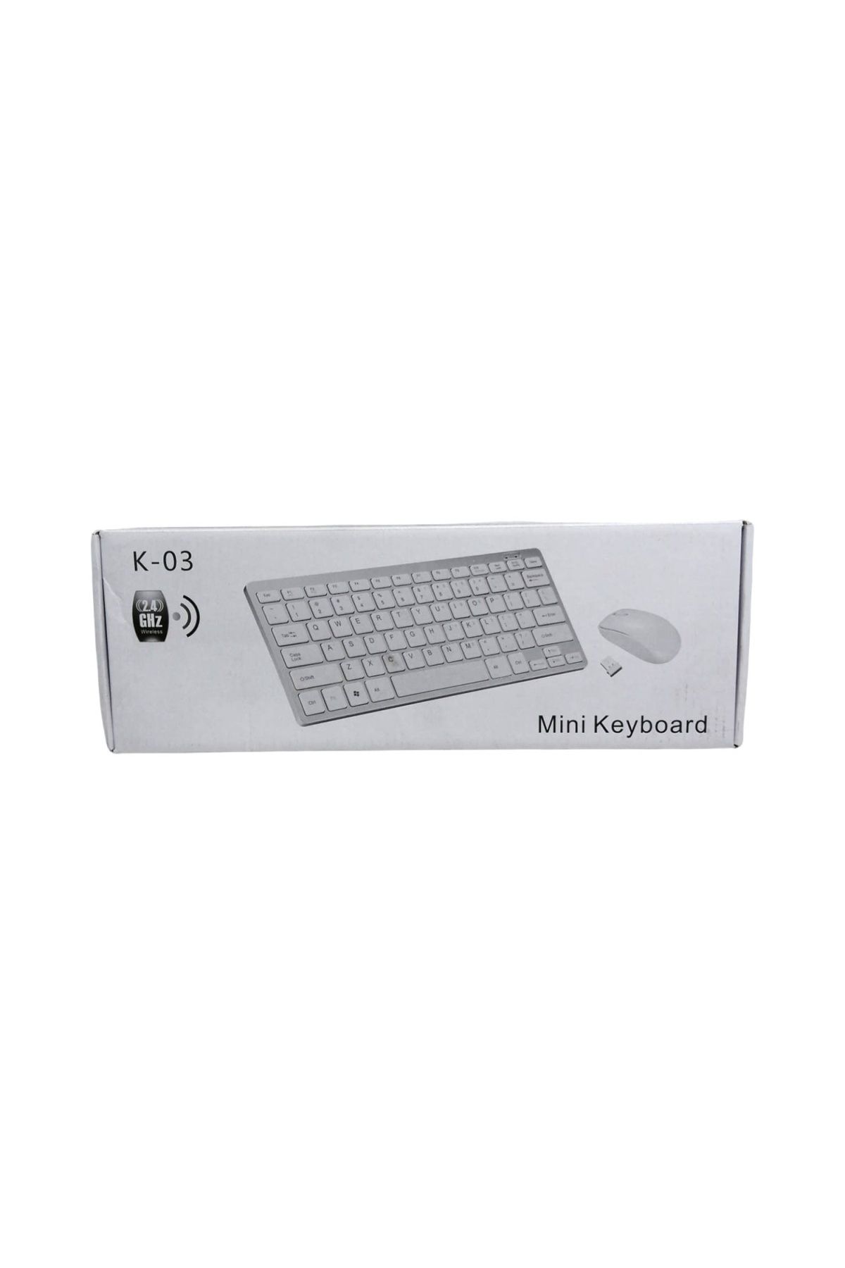 Findit K-03 MİNİ BEYAZ WIRELESS KABLOSUZ KLAVYE MOUSE S PL-395 (2818)