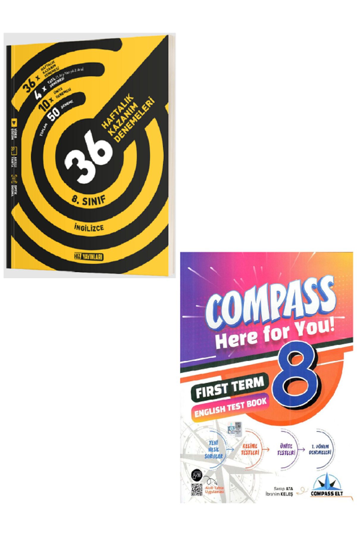 Efsane Yayınları 8.Sınıf Hız İngilizce 36 Haftalık Kazanım Denemeleri / Compass İngilizce Test Book HEDİYE - 2 KİTAP