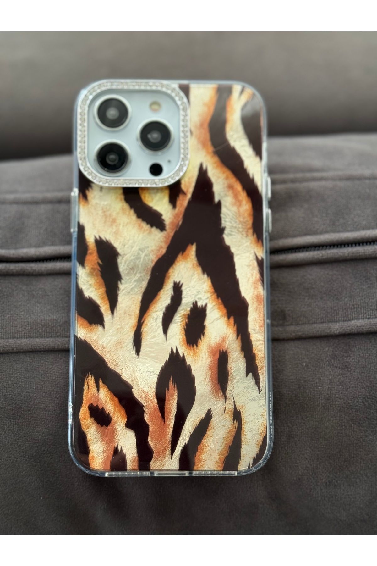 FİŞNEİLETİŞİM İPHONE 14 PROMAX UYUMLU ZEBRA DESENLİ KILIF