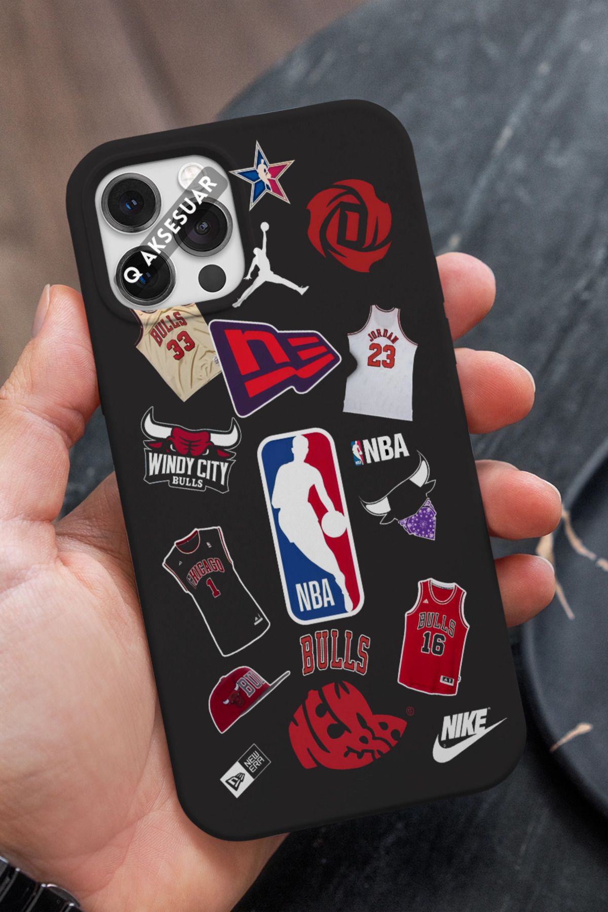 Q Aksesuar Samsung Galaxy A05s Uyumlu Bulls Tasarımlı Premium Telefon Kılıfı