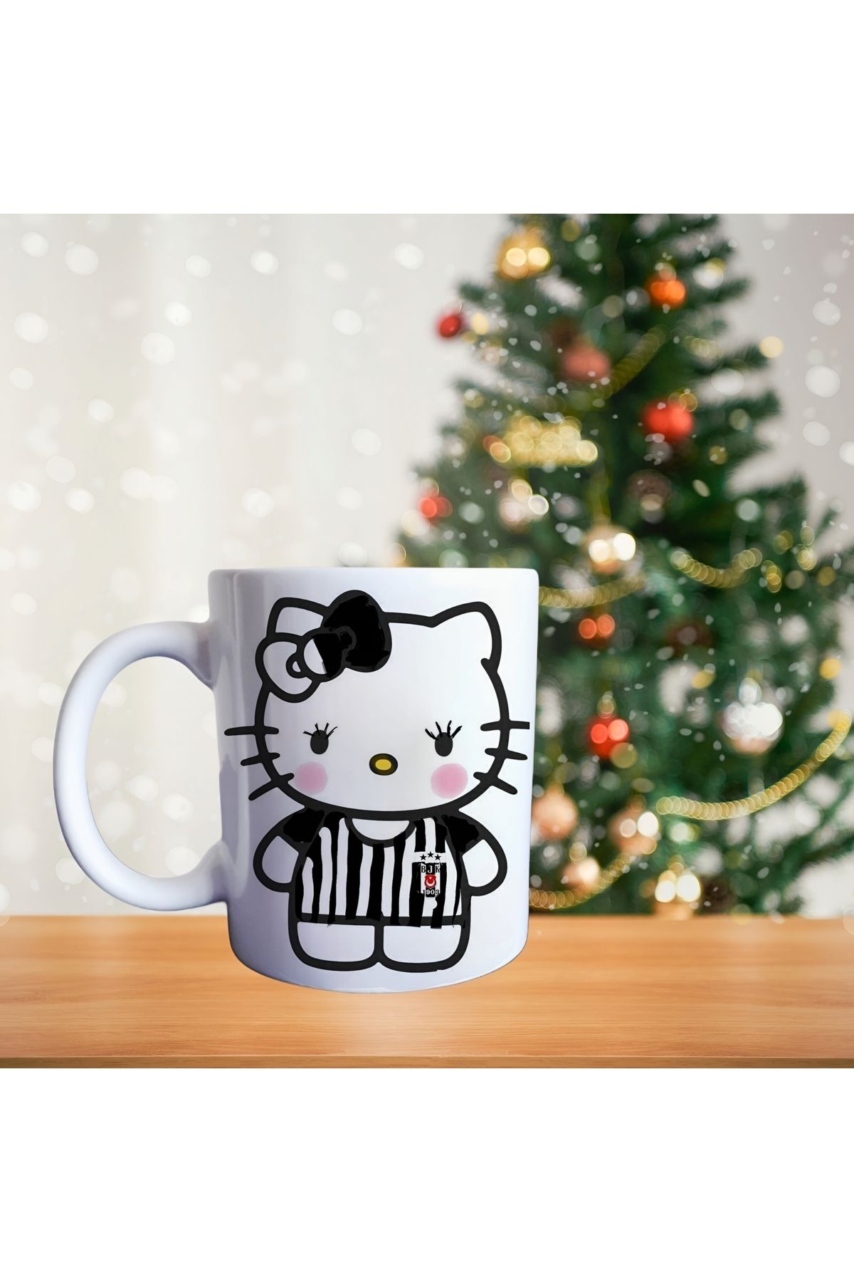 Ghostbusters Siyah beyaz hello kitty Porselen Kupa